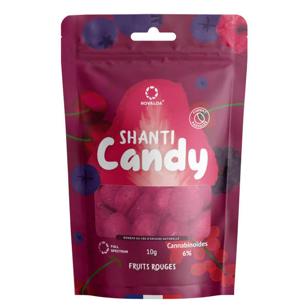 Bonbon CBD CBN CBG fruits rouges | NOVALOA