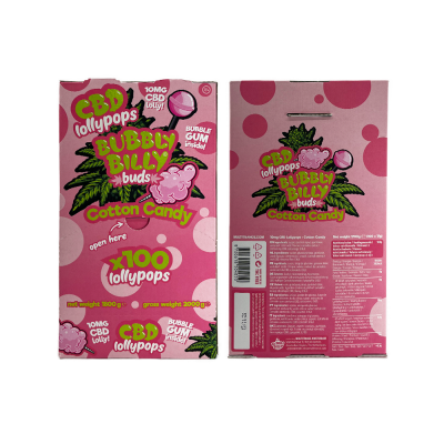 Sucette CBD Barbe à Papa 10mg - Lot de 100 | BUBBLY BILLY | Kana Pharma