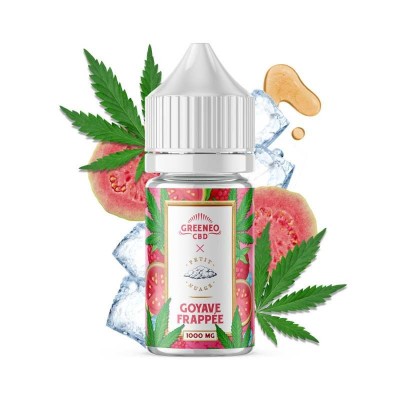 E-liquide CBD Goyave Frappée 1000mg GREENEO | 30ml Sans Nicotine