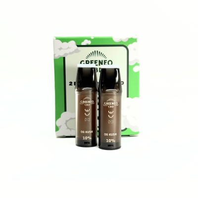 Cartouches CBD 10% OG Kush Greeneo - Pack 2 recharges | Kana Pharma