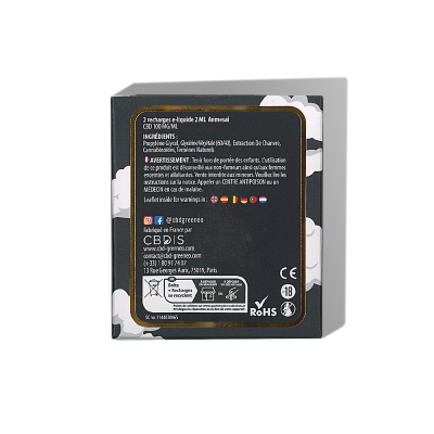 Cartouches CBD 10% Anmesai GREENEO | Pack 2 Recharges Vap Pen | Kana Pharma