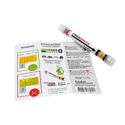 Éthylotest TURDUS Free Drive Zero - Test Alcoolémie Fiable | Kana Pharma