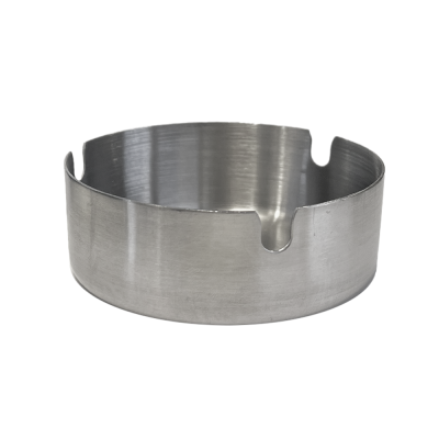 Cendrier Inox CHAMP 8cm - Design Coupe-Vent Acier Inoxydable | Kana Pharma