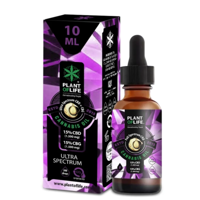 Huile CBD CBG 30% Ultra Spectrum Plant of Life | 15% CBD + 15% CBG