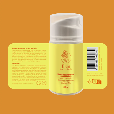 Baume Réparateur CBD ELEA 50ml | Soin Multi-Action Peaux Sèches
