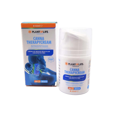 Crème Massage Musculaire Effet Froid CBD 1,5% Plant of Life 50ml