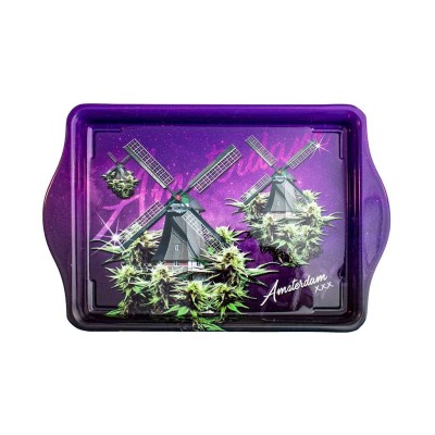 Plateau Windmills Amsterdam Violet 21x14cm MULTITRANCE | Kana Pharma