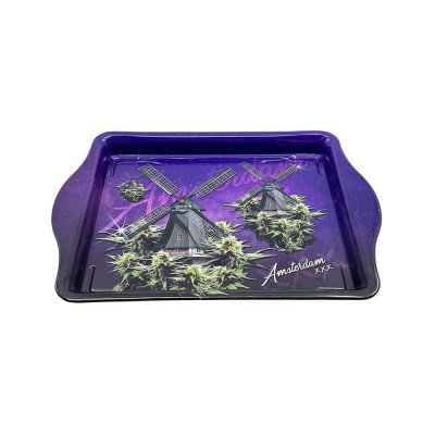 Plateau Windmills Amsterdam Violet 21x14cm MULTITRANCE | Kana Pharma