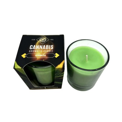 Bougie Cannabis Citronella Multitrance | Anti-Moustique Naturel | Kana Pharma