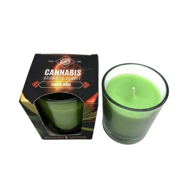 Bougie Parfumée Cannabis Sandal Wood MULTITRANCE | Relaxation & Bien-être