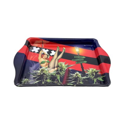 Plateau à Rouler Crazy Amsterdam MULTITRANCE 21x14cm - Design Hollandais