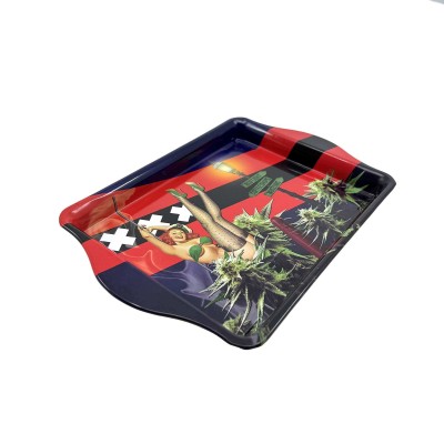 Plateau à Rouler Crazy Amsterdam MULTITRANCE 21x14cm - Design Hollandais