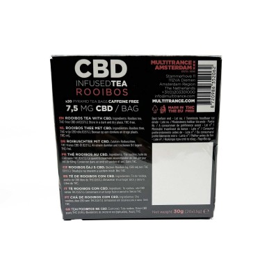 Thé Rooibos CBD 7,5mg Multitrance | Infusion Relaxante Sans Caféine | Kana Pharma
