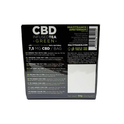 Thé Vert CBD 7,5mg Multitrance | 20 sachets | Kana Pharma