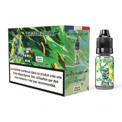 E-liquide White Rabbit Dragon Kiwi Ice 20mg 10ml - Saveur Exotique