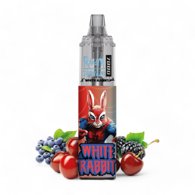 White Rabbit x RandM Tornado 7000 Blue Razz Cherry - Puff Rechargeable 20000 bouffées | Kana Pharma