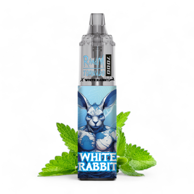 White Rabbit RandM Tornado 7000 Blue Mint | Puff Rechargeable 20000 Bouffées