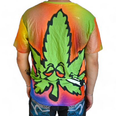 T-shirt Cannabis Multicolore Original | Design Feuille Chanvre | Kana Pharma