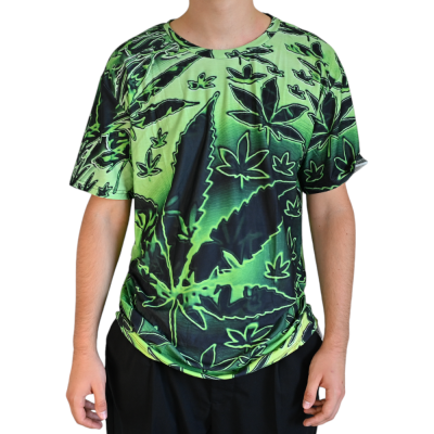 T-shirt Cannabis Psychédélique Vert - Design Unique | Kana Pharma