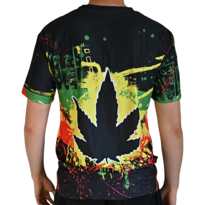 T-shirt Cannabis Rasta Peinture | Design Psychédélique | Kana Pharma