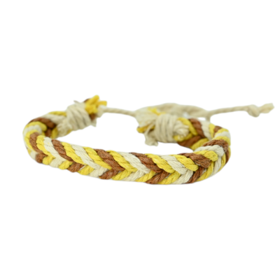 Bracelet Chanvre Tressé Ajustable | Accessoire Écologique | Kana Pharma