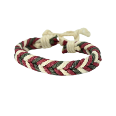 Bracelet Chanvre Tressé Mixte Ajustable 0.8cm | Bijou Écologique