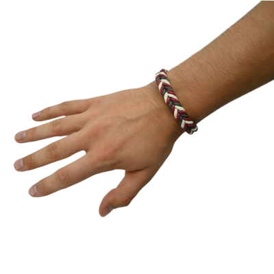 Bracelet Chanvre Tressé Mixte Ajustable 0.8cm | Bijou Écologique