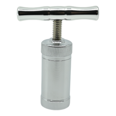 Presse à pollen zinc argenté 2.8 cm - Extraction CBD Kana Pharma