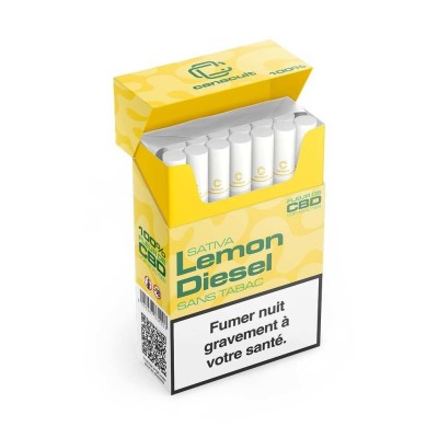 Cigarettes CBD Lemon Diesel Canacult 10% - 20 pcs Sans Tabac | Kana Pharma