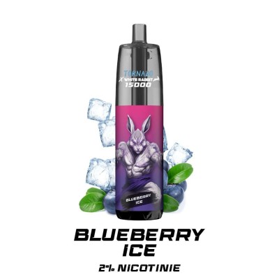 Puff Tornado 15000 White Rabbit Blueberry Ice - Rechargeable 50000 Bouffées