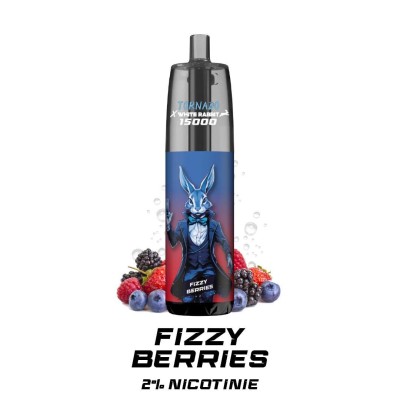 Puff White Rabbit Tornado 15000 Fizzy Berries | Rechargeable | Kana Pharma