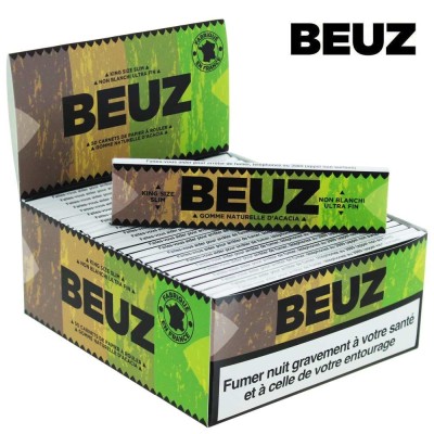 Feuilles à rouler Beuz Brown Slim King Size - Boîte 50 carnets | Kana Pharma