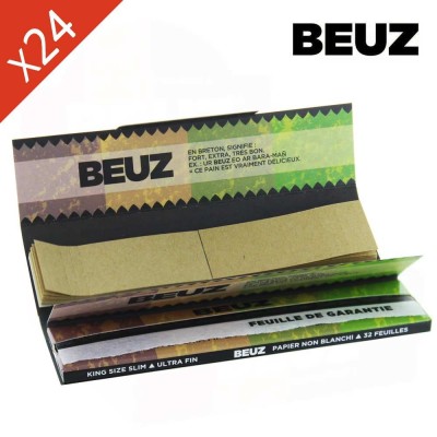 Feuilles à rouler Beuz Brown Slim King Size x24 - Prix Grossiste | Kana Pharma