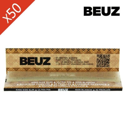 Feuilles Beuz Star Slim Non Blanchies | Boîte 50 carnets | Kana Pharma