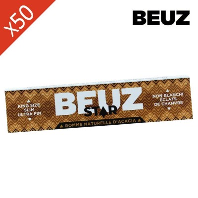 Feuilles Beuz Star Slim Non Blanchies | Boîte 50 carnets | Kana Pharma