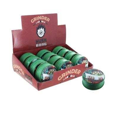 Boîte 12 Grinders Chanvre Biodégradable Vert 50mm - Eco-Friendly CBD