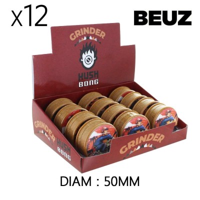 Grinder Beuz Bike Chanvre Biodégradable 50mm - Boîte 12 pièces | Kana Pharma