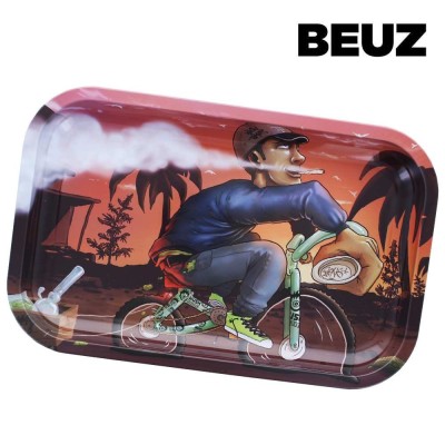 Plateau à rouler Beuz Bike Print 27,5x17,5cm | Kana Pharma