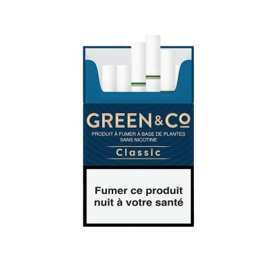 Cigarettes CBD Classic Green&Co - 20 Cigarettes 100% Naturelles | Kana Pharma