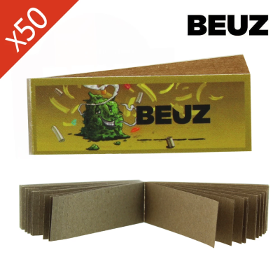 Filtres Perforés BEUZ Brown Buds x50 carnets - 2500 filtres slim 60x21mm