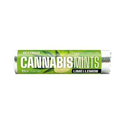 Cannabis Mints Citron CBD | Bonbons MULTITRANCE 48 rouleaux