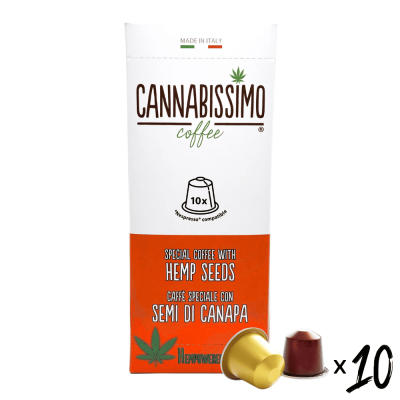 Café aux graines de chanvre Cannabissimo - 10 capsules Nespresso | Kana Pharma