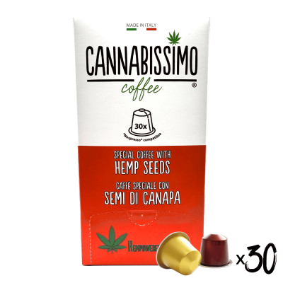 Café Graines Chanvre Cannabissimo 30 Capsules Nespresso | Kana Pharma