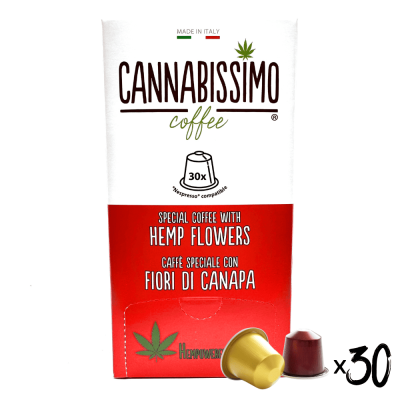 Café Cannabissimo aux Fleurs de Chanvre - 30 Capsules | Kana Pharma