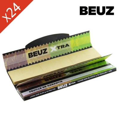Feuilles Beuz Slim Long 125mm Brown x24 - Papier Ultra-Fin | Kana Pharma