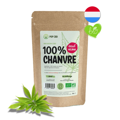 Tisane Bio Chanvre 30g POP CBD | Infusion Pure Relaxante | Kana Pharma