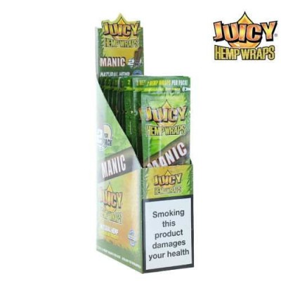 Blunt Chanvre Manic Juicy Jay's - Boîte 25 Paquets Arôme Mangue | Kana Pharma