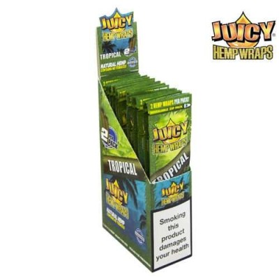 Blunt Chanvre Tropical Juicy Jay's - Boîte 25 Paquets Sans Tabac | Kana Pharma
