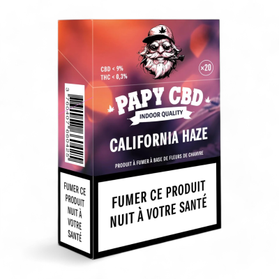 Cigarettes CBD California Haze Papy CBD 9% | 20 unités sans nicotine