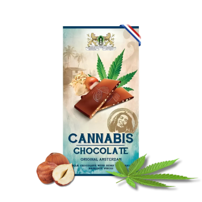 Chocolat au Lait Chanvre Noisettes MULTITRANCE 80g | Sans THC | Kana Pharma